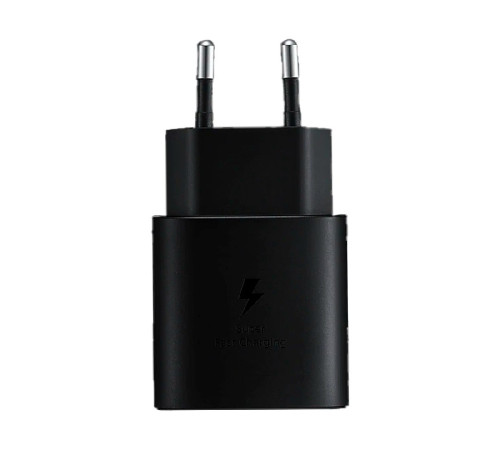 Сетевое зарядное устройство Samsung Type-C 25W PD (EP-TA800NBEGEU) черное (EAC) Сетевое зарядное устройство Samsung Type-C 25W PD (EP-TA800NBEGEU) черное (EAC)