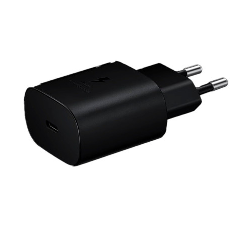 Сетевое зарядное устройство Samsung Type-C 25W PD (EP-TA800NBEGEU) черное (EAC) Сетевое зарядное устройство Samsung Type-C 25W PD (EP-TA800NBEGEU) черное (EAC)