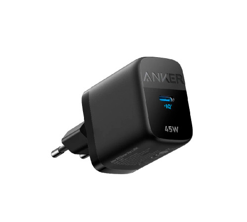 Сетевое зарядное устройство для Samsung компактное Anker 313 45Вт A2643 USB-C черный EAC Сетевое зарядное устройство для Samsung компактное Anker 313 45Вт A2643 USB-C черный EAC