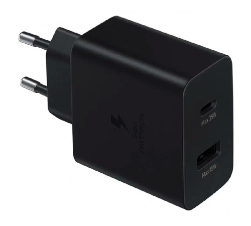 Сетевое зарядное устройство Samsung EP-TA220 35W 2-port USB/Type-c черный Сетевое зарядное устройство Samsung EP-TA220 35W 2-port USB/Type-c черный