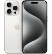 Apple iPhone 15 Pro Max 256GB nano SIM + eSim titanium white (титановый белый) новый, не актив, без комплекта