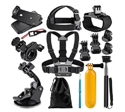 Набор креплений в кейсе для камеры Go Pro (14 предметов)