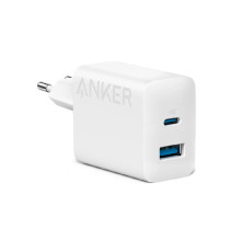 Сетевое зарядное устройство Anker 20W 312 USB/Type-C быстрая зарядка, белое EAC