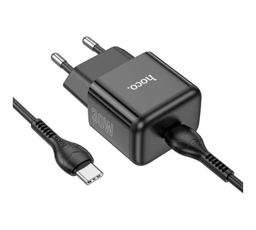 Сетевой блок Hoco N32 Type-C 30W черный Сетевой блок Hoco N32 Type-C 30W черный