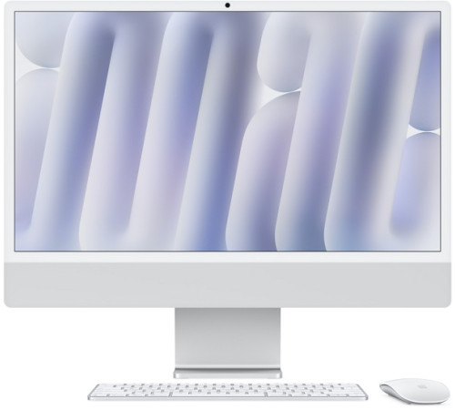 Моноблок Apple iMac 24 Retina 4,5K (M4 8C CPU, 8C GPU, 2024), 16 ГБ, 256 ГБ SSD, серебристый (MWUC3)