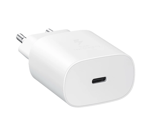 Сетевое зарядное устройство Samsung (TA800NWEGRU) USB T-C Fast Charging 25W белый EAC Сетевое зарядное устройство Samsung (TA800NWEGRU) USB T-C Fast Charging 25W белый EAC