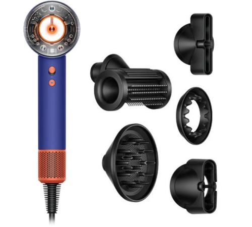 Фен Dyson Supersonic HD16 Nural vinca blue/topaz orange (сине-оранжевый)
