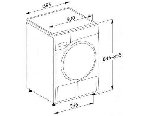 Сушильная машина Miele TWL780WP белая